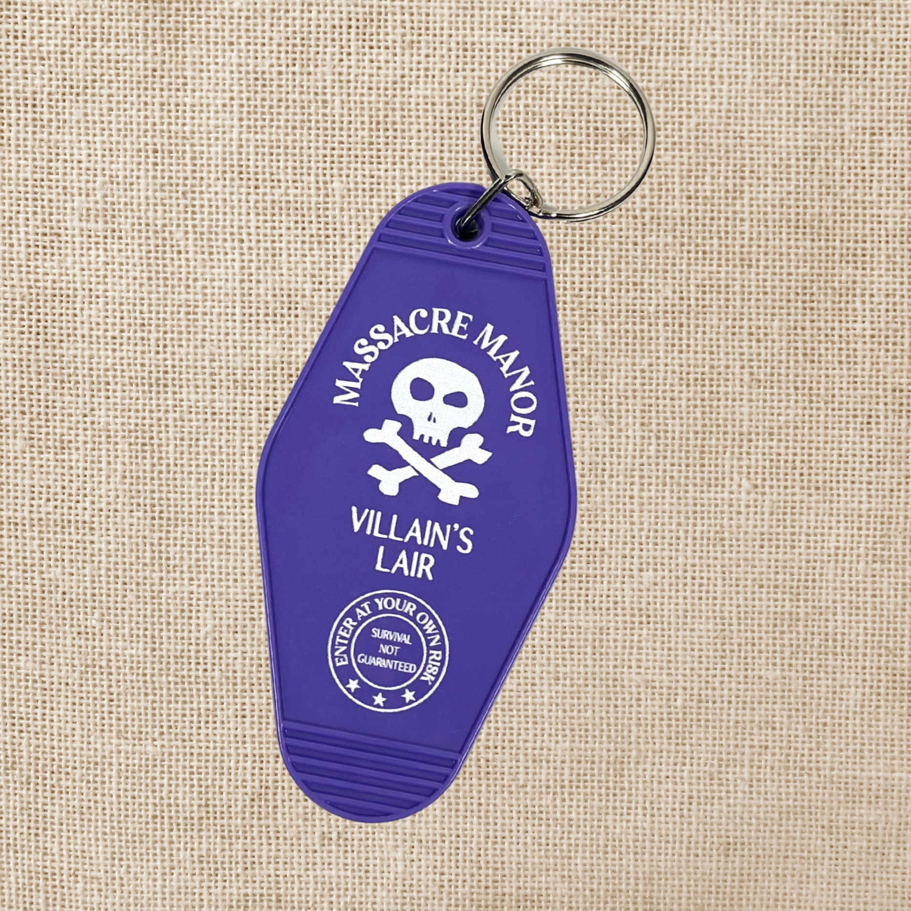 Kingdom of Threads Massacre Manor Motel Keychain From Assistant to the Villain