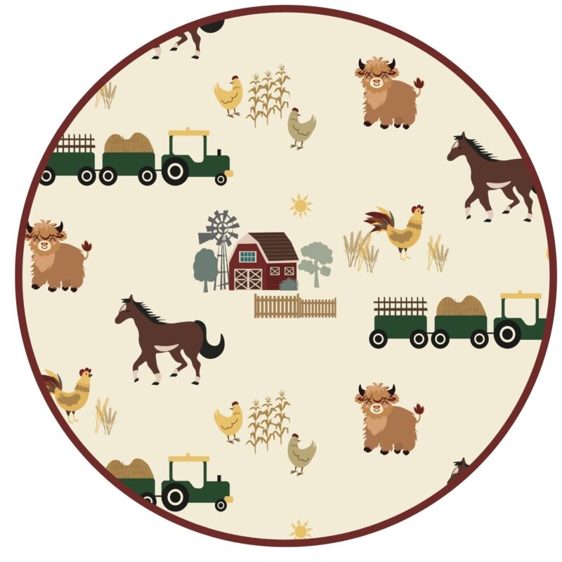 On the Farm Highland Cow Bamboo Viscose Lovey made by Emerson and Friends