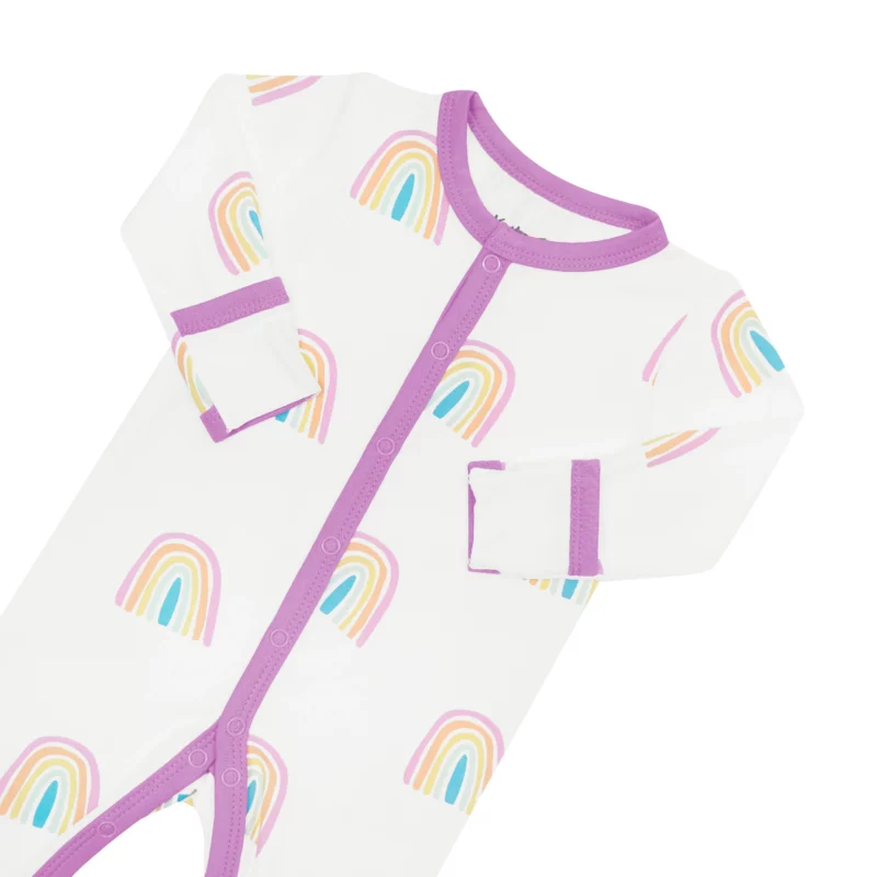 Kyte BABY Snap Romper in Poi Rainbow