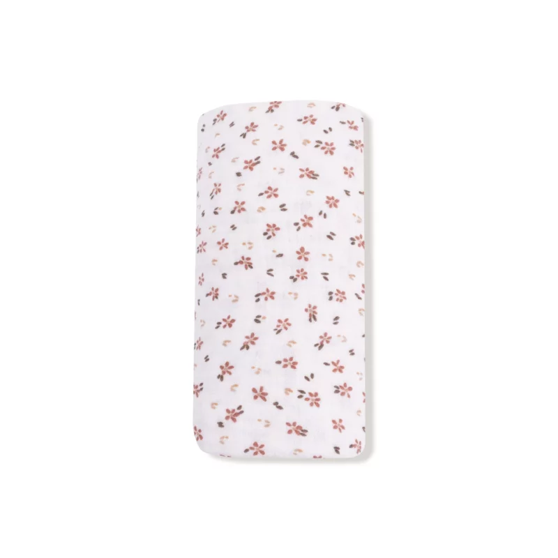 Carrie Floral Muslin Swaddle Blanket made by Angel Dear