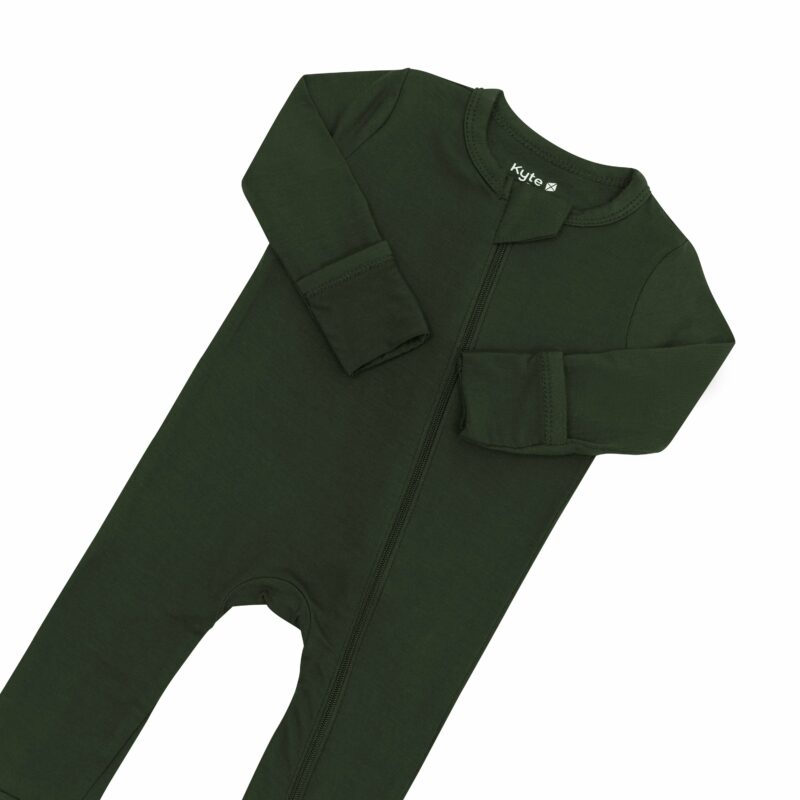 Zippered Romper in Fir available at Blossom