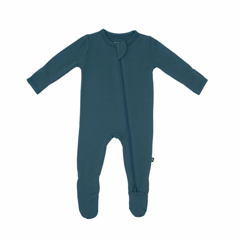 Zippered Footie in Atlantic from Kyte BABY