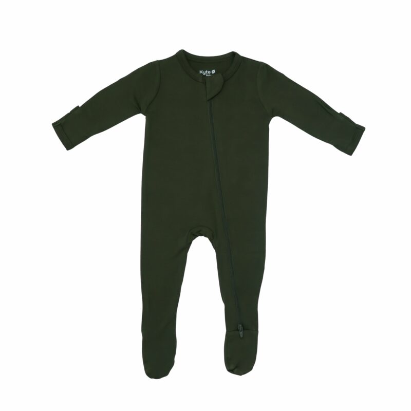 Zippered Footie in Fir from Kyte BABY