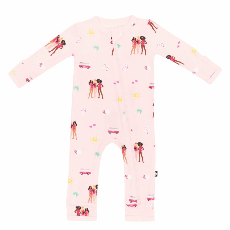 Zippered Romper in Barbie Beach from Kyte BABY