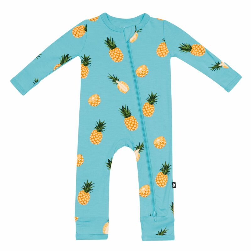 Zippered Romper in Pineapple from Kyte BABY