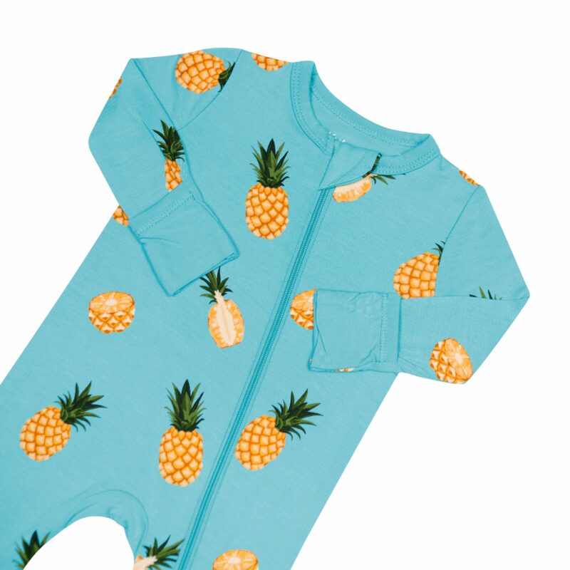Zippered Romper in Pineapple