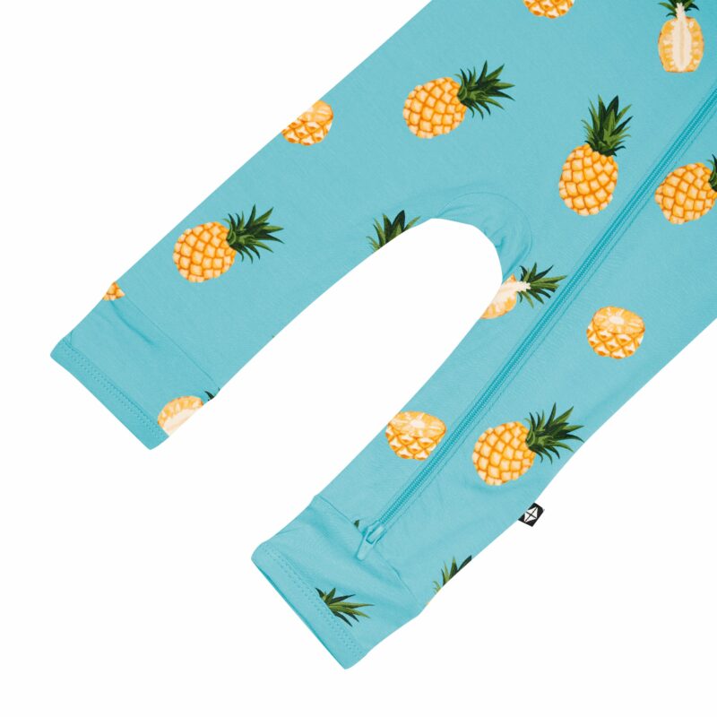 Zippered Romper in Pineapple available at Blossom