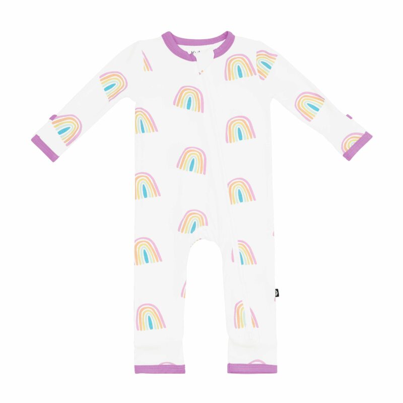 Zippered Romper in Poi Rainbow from Kyte BABY
