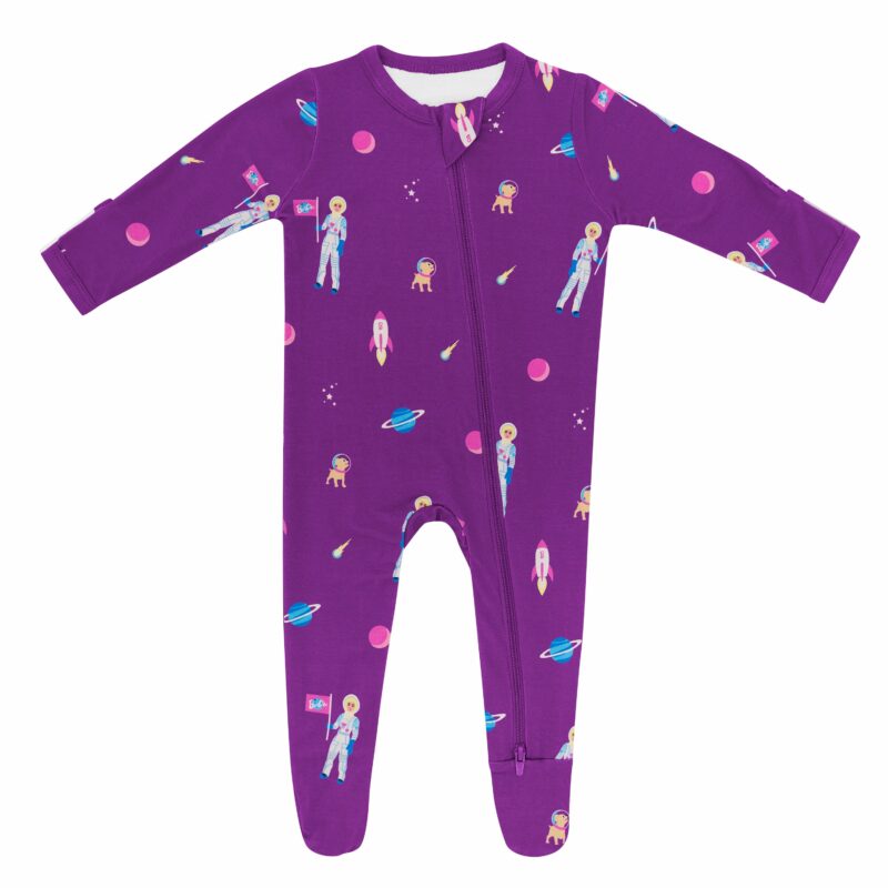 Zippered Footie in Barbie Astronaut from Kyte BABY