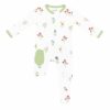 Zippered Footie in Wildflower available at Blossom