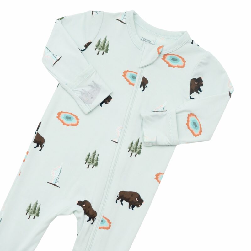 Zippered Footie in Yellowstone