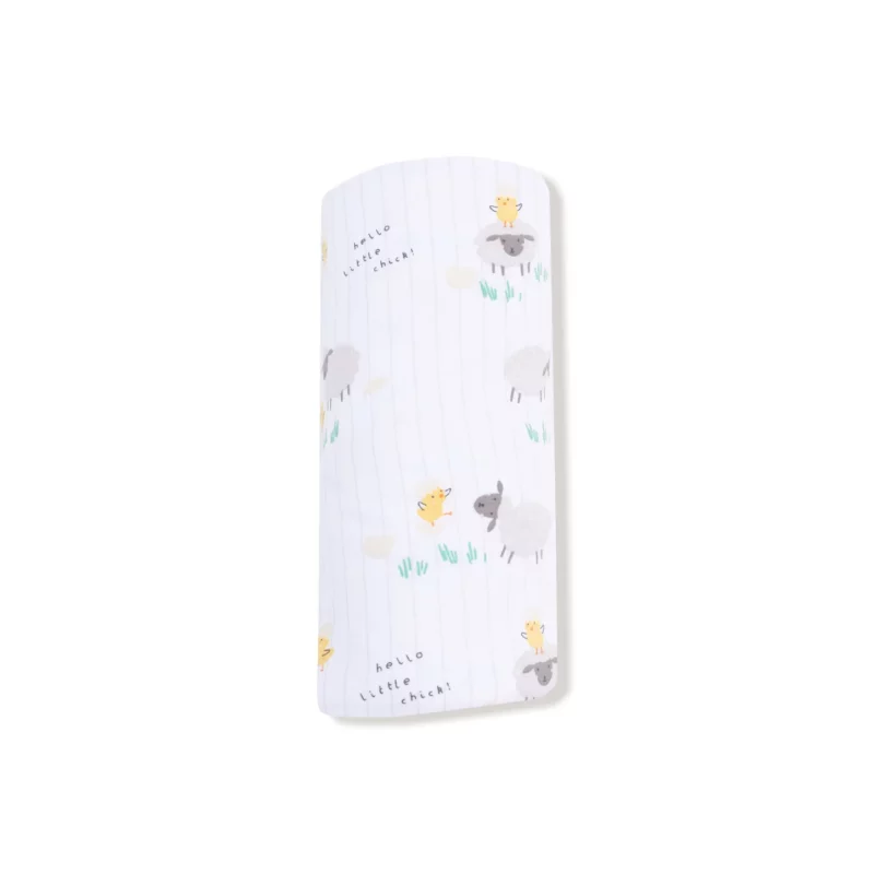 Just Hatched Bamboo Viscose Swaddle Blanket made by Angel Dear