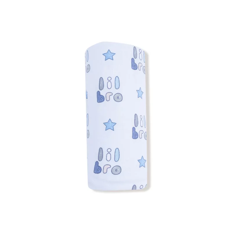 Lil Bro Bamboo Viscose Swaddle Blanket made by Angel Dear