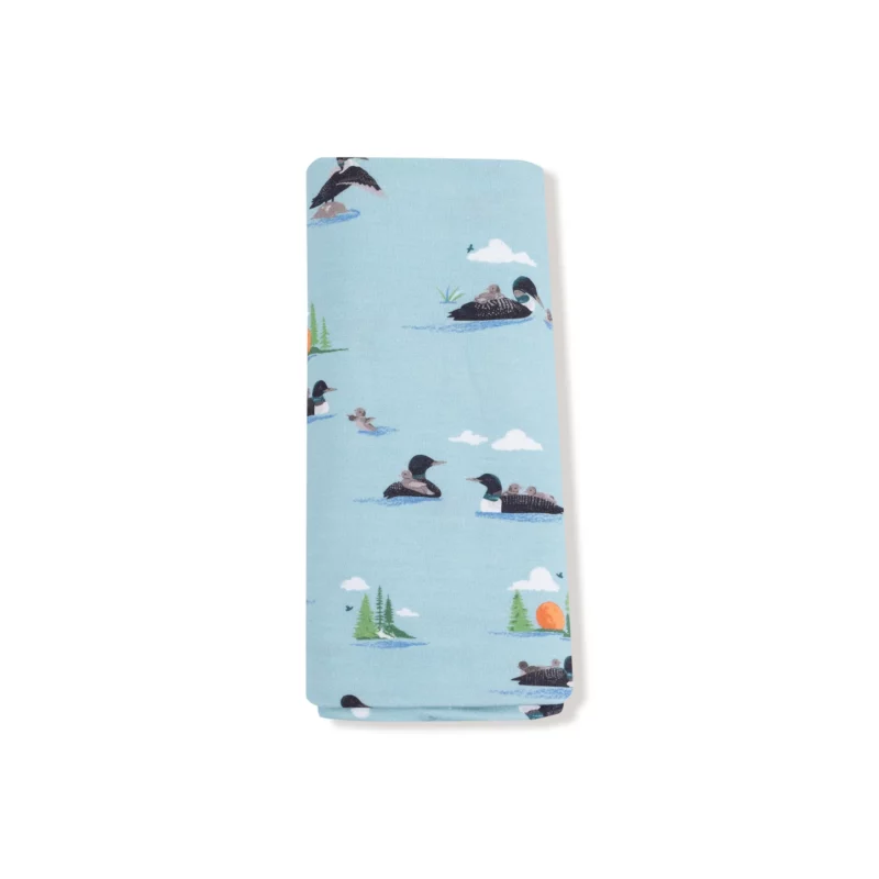 Loons Bamboo Viscose Swaddle Blanket made by Angel Dear