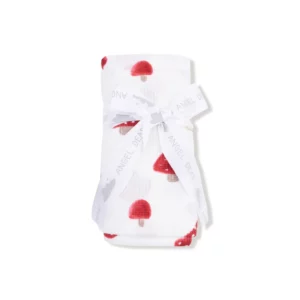 Angel Dear Painterly Mushrooms Bamboo Viscose Waffle Swaddle Blanket