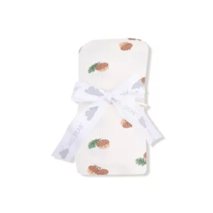 Angel Dear Tiny Acorns Ribbed Modal Swaddle Blanket