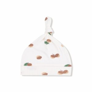 Angel Dear Tiny Acorns Ribbed Modal Knotted Hat
