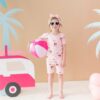Short Sleeve Pajamas in Barbie Beach from Kyte BABY