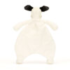 Bashful Black & Cream Puppy Comforter made by Jellycat