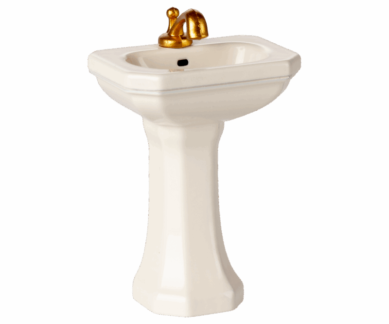 Maileg Bathroom Sink For Mouse In Off White
