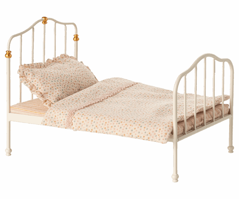 Maileg Vintage Bed For Mouse In Off White