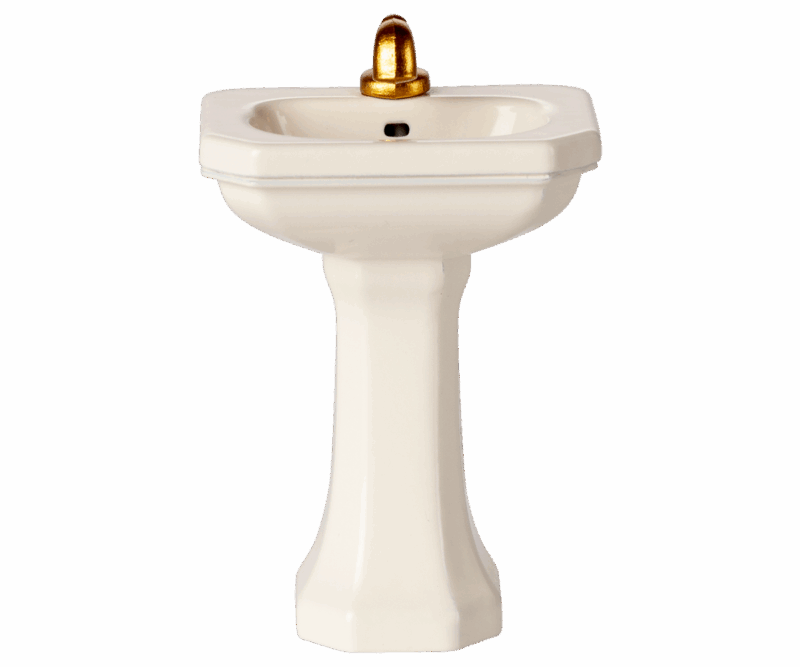 Bathroom Sink For Mouse In Off White made by Maileg