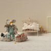 Maileg Baby Mouse In Carry Cot In Rose part of our  collection