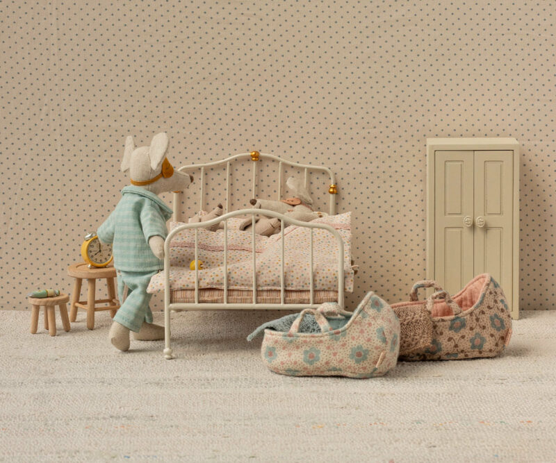 Vintage Bed For Mouse In Off White from Maileg