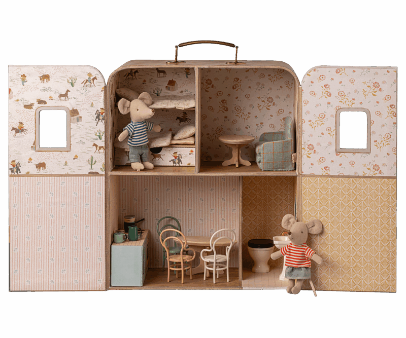 Maileg SuitCasa For Little Sister and Brother Mouse part of our  collection Maileg SuitCasa For Little Sister and Brother Mouse part of our  collection