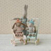 Micro Sand Winter Rabbit In Mint from Maileg Micro Sand Winter Rabbit In Mint from Maileg