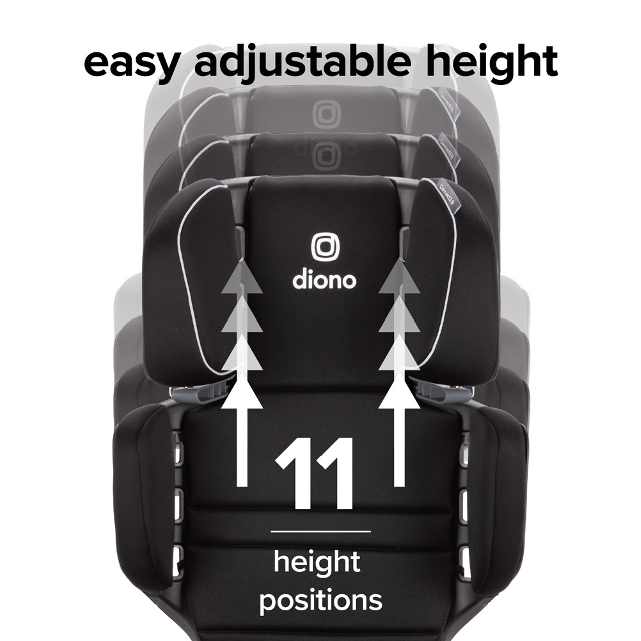 Top Tether Strap Rear Facing Diono Seat Belt Extender Diono Connect3 R  2-in-1 High-