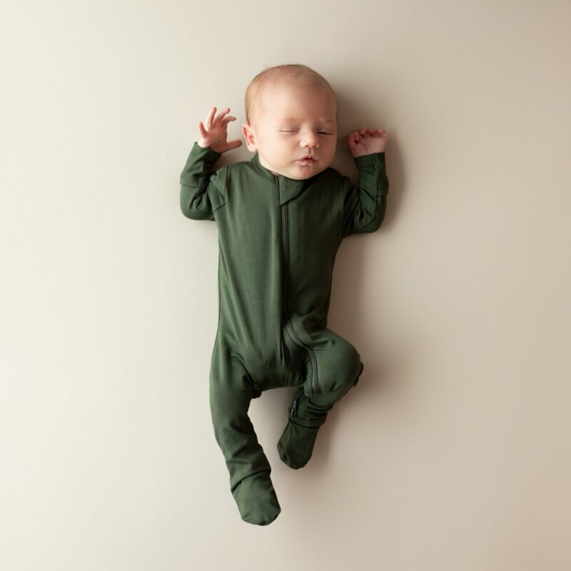 Kyte BABY Zippered Footie in Fir