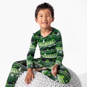 Bellabu Bear Minecraft Christmas Bamboo Viscose Pajama Set