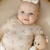 Bamboo Pajama Set In Reindeer from Quincy Mae