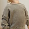 Velour Relaxed Sweatshirt In Forest from Quincy Mae