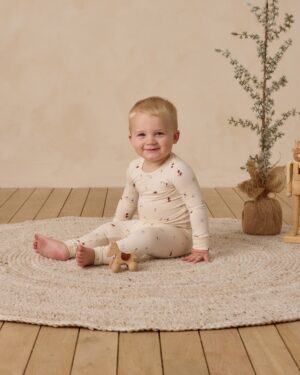 Quincy Mae Bamboo Pajama Set In Winter Wonderland
