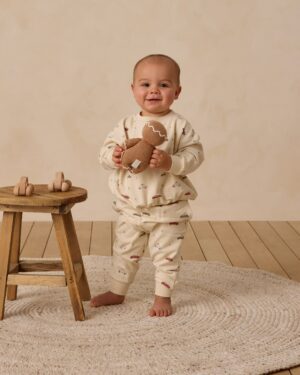 Quincy Mae Relaxed Fleece Sweatshirt In Cars