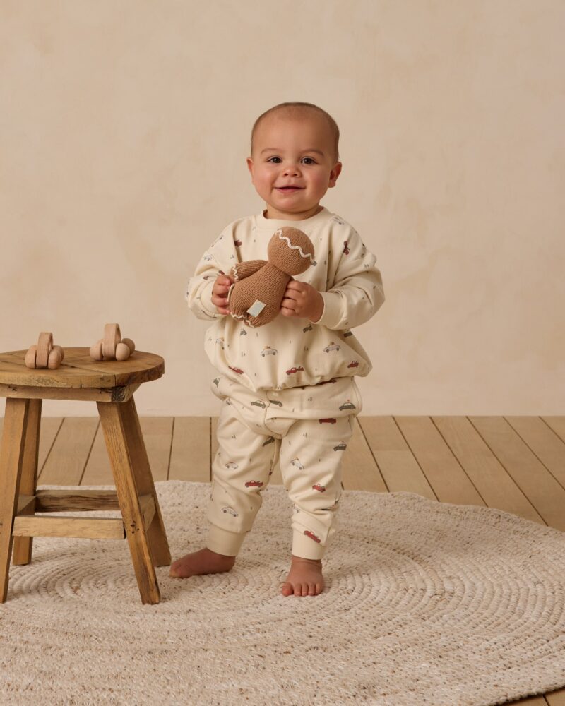 Quincy Mae Relaxed Fleece Sweatshirt In Cars