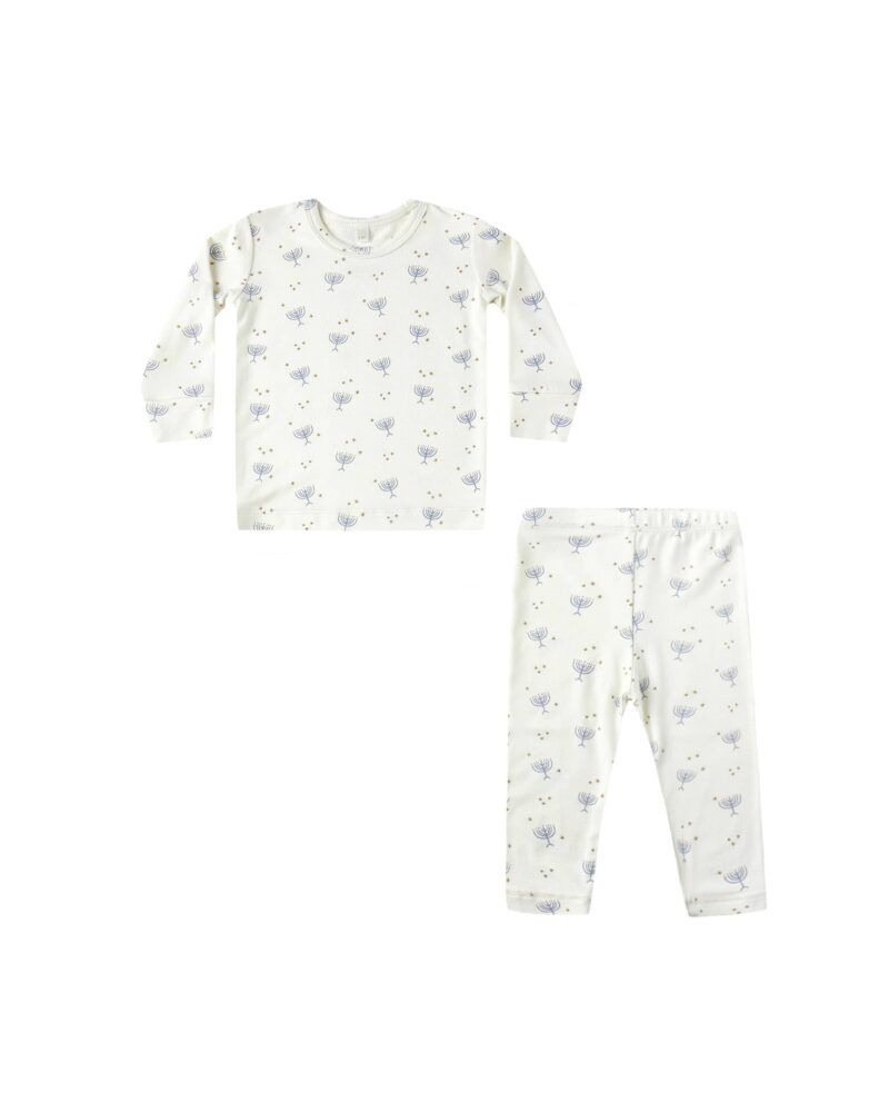 Quincy Mae Bamboo Pajama Set In Hanukkah