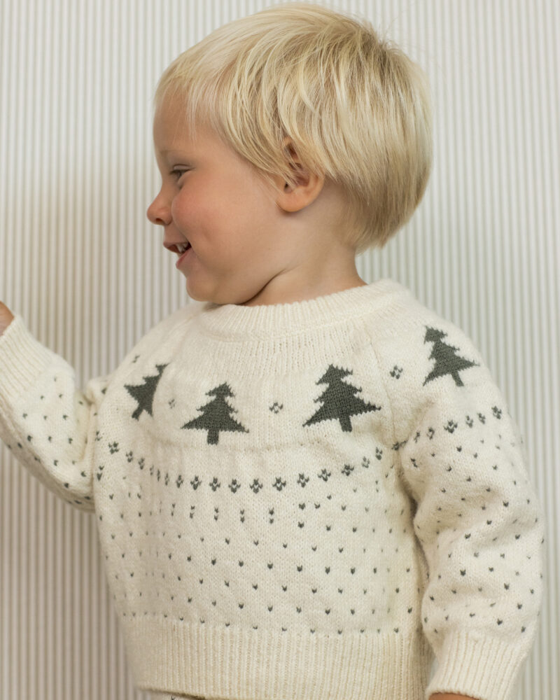 Fair Isle Sweater In Trees from Rylee & Cru