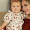 Rylee & Cru Lula Romper In Holiday Floral
