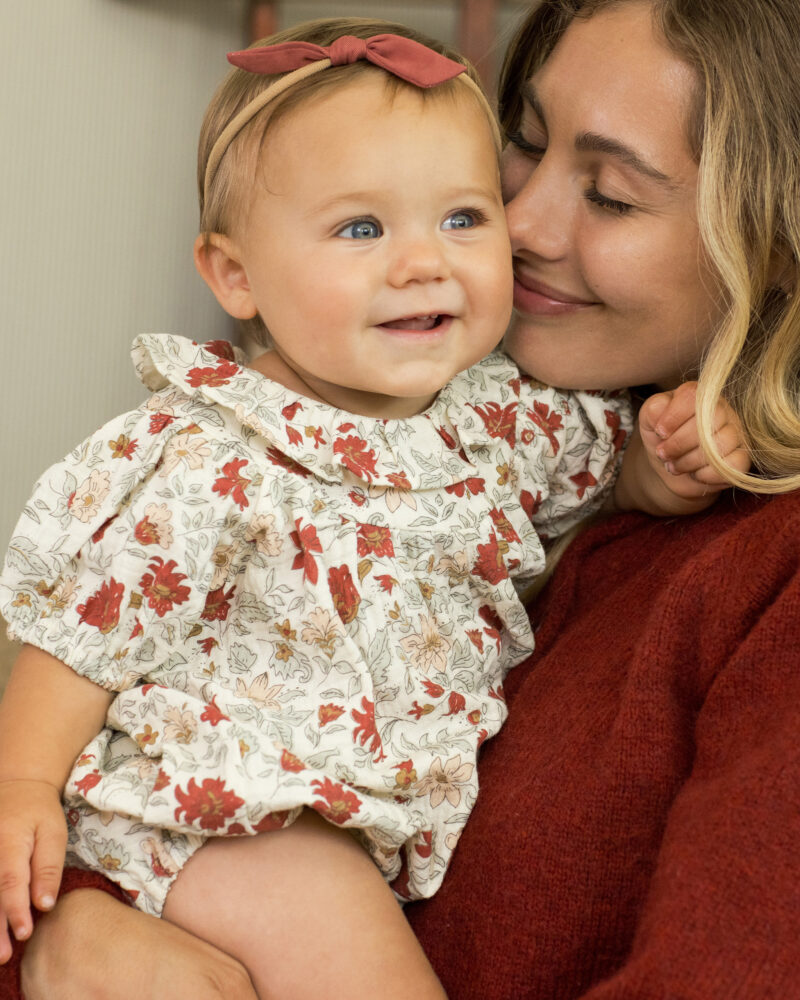 Lula Romper In Holiday Floral from Rylee & Cru