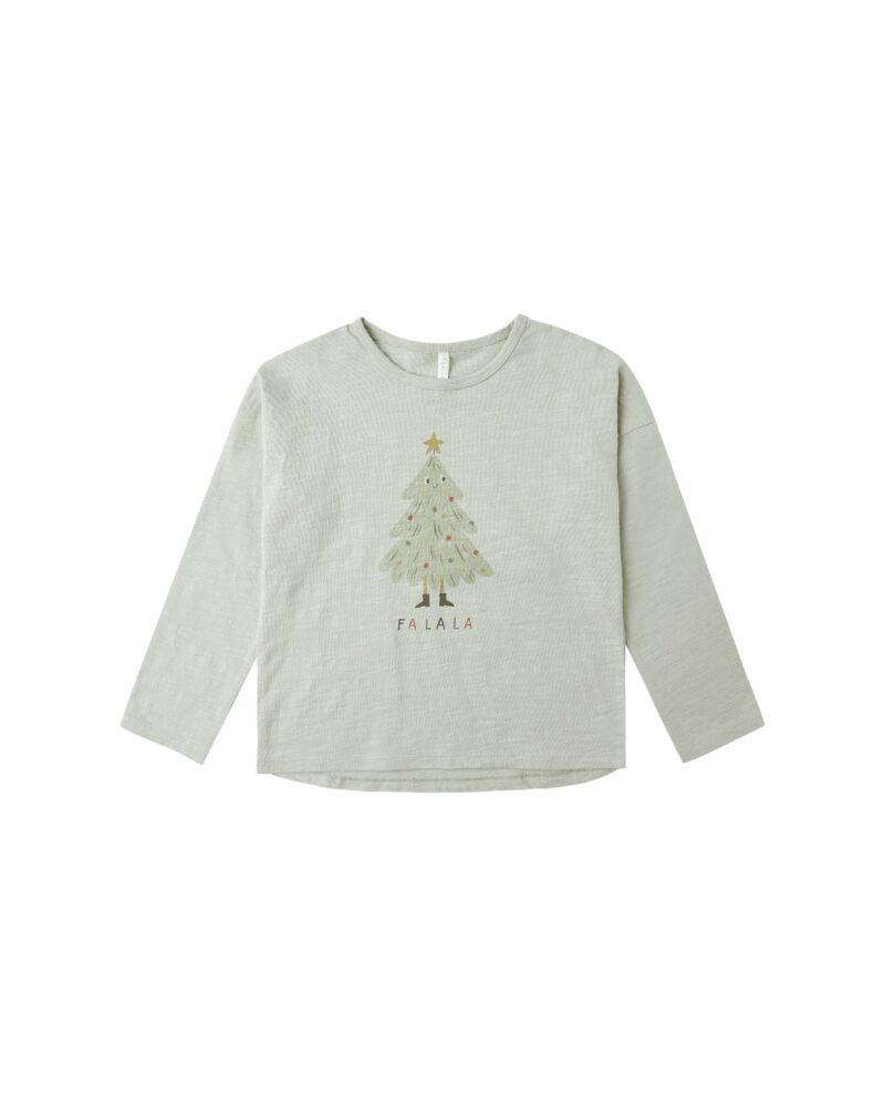 Long Sleeve Tee In Christmas Tree from Rylee & Cru