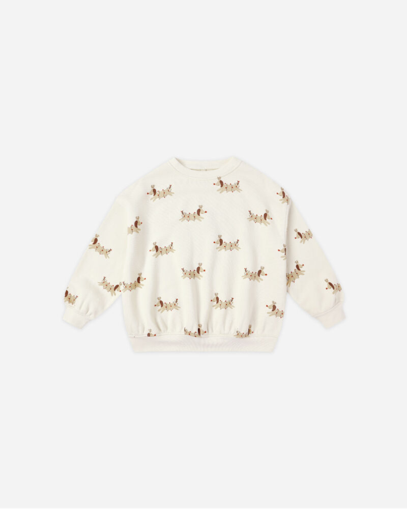 Relaxed Sweatshirt In Christmas Dogs