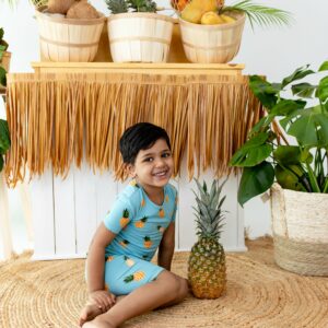 Kyte BABY Short Sleeve Pajamas in Pineapple