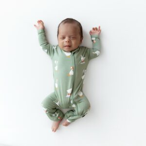 Kyte BABY Zippered Romper in Silly Goose