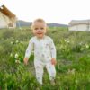 Kyte BABY Zippered Romper in Wildflower