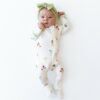 Kyte BABY Zippered Footie in Wildflower