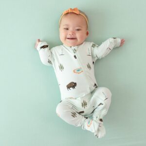 Kyte BABY Zippered Footie in Yellowstone