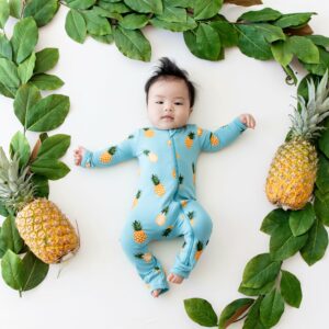 Kyte BABY Zippered Romper in Pineapple